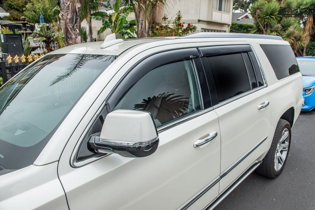 2015-20 Cadillac Escalade ESV Window Visors Wind Deflectors Rain Guards Tape-On EOS Visors 