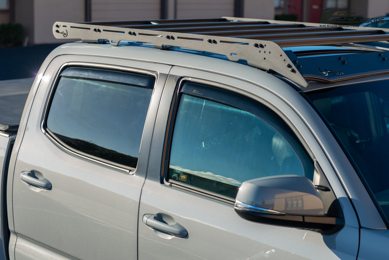 2016-Up Toyota Tacoma Double Cab Window Visors Wind Deflectors